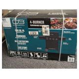 Char-Broil 4 Burner 25000 BTU Gas Grill 463351125 Black/Silver
