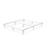 Zinus Compack Queen White Metal Bed Frame