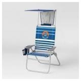High Profile Ocean Zero Sun Block Chair Blue - Back Pack Chair