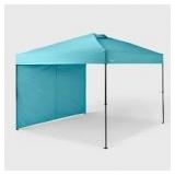 10x10 Steel Weekender Canopy with Wind Vent and Shade Wall - Embark™: Rust-Resistant, UV-Resistant Shelter Tent
