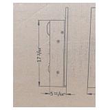 Efiretric Adam 23" W x 17" H Electric Fireplace Insert