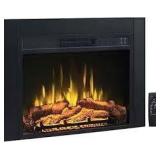 Efiretric Adam 23" W x 17" H Electric Fireplace Insert