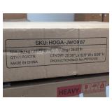 Kerlin 2-Piece 23.62 in. Brown Grain Rectangular Wood End Table, Farmhouse 2-Tiered Side Table