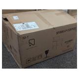 Coffee PU Leather Upholstery Arm Chair