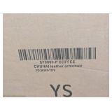 Coffee PU Leather Upholstery Arm Chair