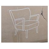 MODWAY Zerra Faux Shearling Accent Armchair in Brown