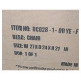 Arthur Orange Fabric Swivel Accent Arm Chair with Wood Legs