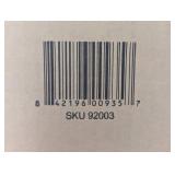 Nathan James Aspen Queen Headboard, Upholstered in Boucle Fabric and Leather Straps with Metal Frame, White/Dark Brown