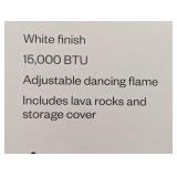 1lb Rectangular Fire Pit White - Room Essentials™
