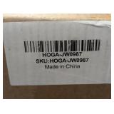 Kerlin 2-Piece 23.62 in. Brown Grain Rectangular Wood End Table, Farmhouse 2-Tiered Side Table