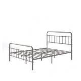 Zinus Florence Gray Metal Frame Queen Platform Bed