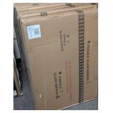 24"x 36" Window Pane Wall Mirror Black - Modern Arched Steel Frame, Powder-Coated Finish, Wall Mount