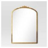 20" x 30" Decorative Wall Mirror Gold - Threshold: Modern Powder-Coated Metal, Novelty Shape, Wall Mount
