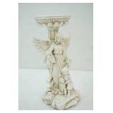 Angel Sculpture  with children Candle holder,12" tall
