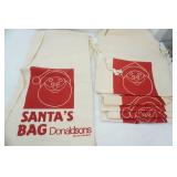 NEW Canvas Bags 28"x 14.5" 7 ct. Santa