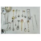 Silver-Plate Flatware and Collection of Souvenir Spoons
