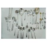 Silver-Plate Flatware and Collection of Souvenir Spoons