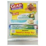 Food Storage Bags, Parchment Paper, Aluminum Foil, Microwave Steam Bags