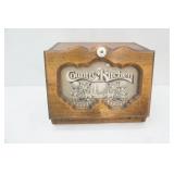 Vintage Wooden Bread Box. 