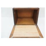 Vintage Wooden Bread Box. 