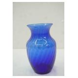 Vintage Cobalt Blue Glass Vase