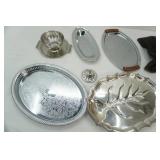 Stainless Steel, Kromex, serving pieces