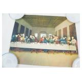 Vintage Lithograph Art Print Reproduction of "The Last Supper" by Leonardo da Vinci