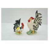 Vintage Rooster and Hen Figurines