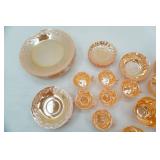 Vintage Fire-King Peach Lustre Glassware. Anchor Hocking