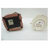 Lefton Porcelain "Guardian Angel" Music Box Figurine; Waterfall Musical Sculpture