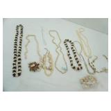 Shell Necklaces, Hemp Necklaces, Beaded w/Shells (10ct)