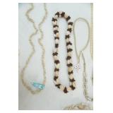 Shell Necklaces, Hemp Necklaces, Beaded w/Shells (10ct)