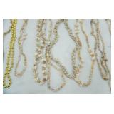 Gold Toned Beaded Necklace & Shell Necklaces 23ct