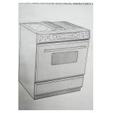 Jenn-Air Stove Top/Range Cast Iron Lava Rock Grill Plates and Electric Griddle