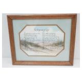 "The Footprints of God" Framed Print 15"x 12"