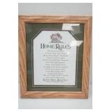 "Home Rules" 14"x12"