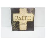 "Faith" light-up wall hanging 11.25"x11.25"