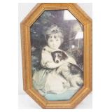 "Miss Bowles and Her Dog" by Sir Joshua Reynolds. Made in Italy