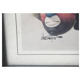 Framed Clown Art Prints by Chuck Oberstein 8.5"x10.5"