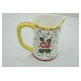 Vintage "Early Provincial" Rooster & Roses Ceramic Creamer. 1950s. Ucagco