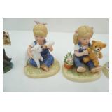 Denim Days Collection Figurines by Homco; Special Friends series by Lang & Wise