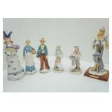 Vintage Indiana Glass Colonial Footed Aquamarine Creamer and Open Sugar