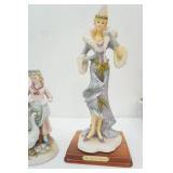 Vintage Indiana Glass Colonial Footed Aquamarine Creamer and Open Sugar