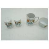 Vintage Berggren Traynor Scandinavian-Style Folk Art Set