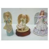 Seraphim Classics Music Box, Lefton Music Box Angel, Enesco Foundations Angel, Karen Hahn