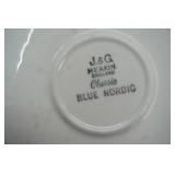 Vintage Blue Dinnerware. Meakin Ironstone & Wedgewood (2 different sets combined)