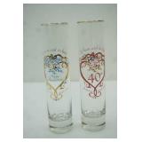 40th Anniversary Glasses. To have and to hold