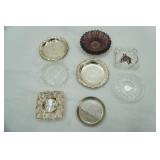 Collection of Vintage Glass Ashtrays