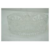 Hofbauer Byrdes Collection Crystal Bowl 9"x5.25x3.5"
