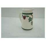 Crock Shop Santa Ana Apple & Ivy Pitcher 6.5" tall